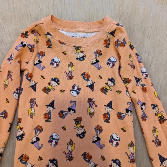 Janie and Jack Peanuts Halloween pajama top size 2T - Picture 3 of 6
